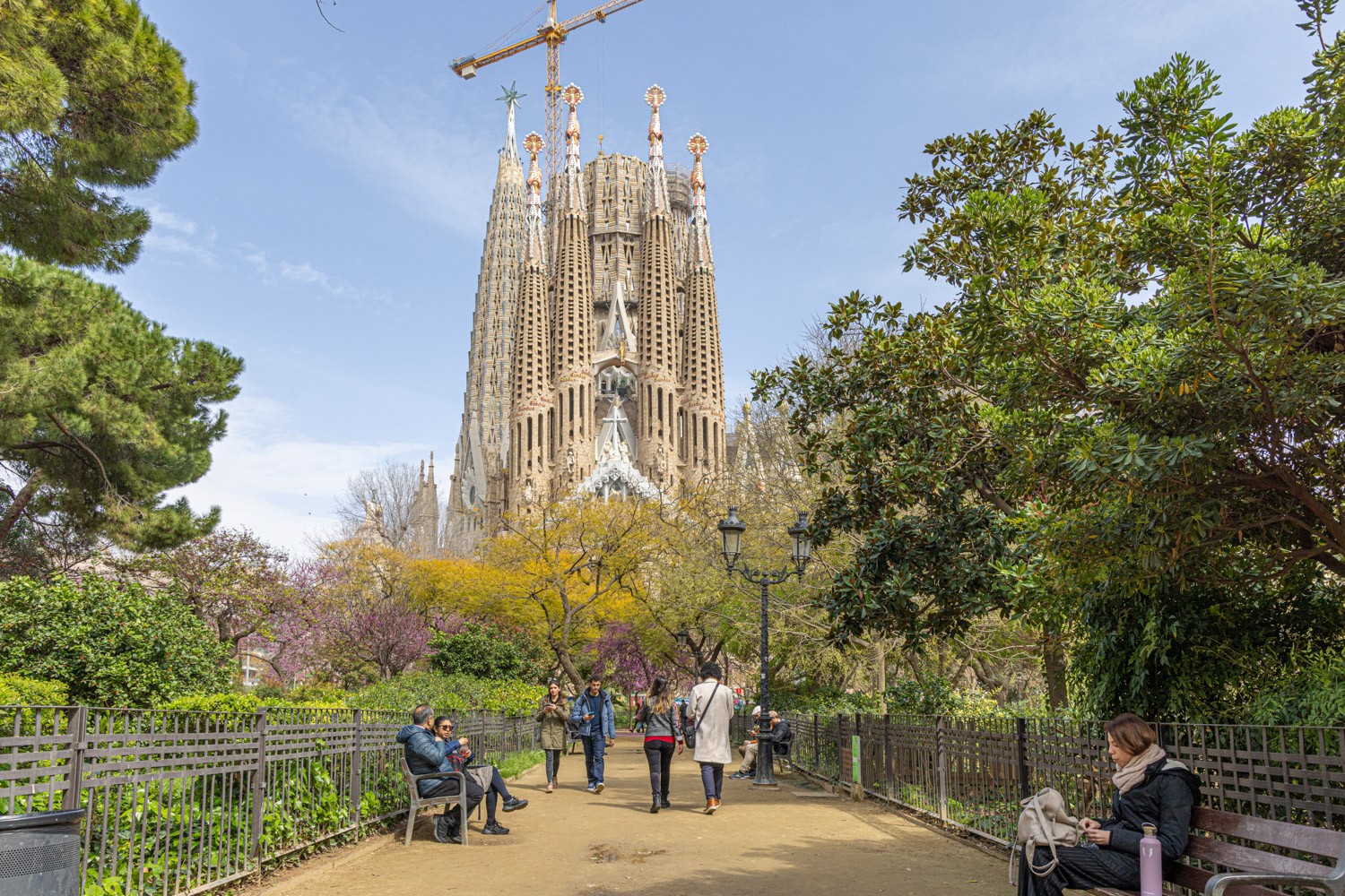 The beautiful Sagrada Família in sunlight