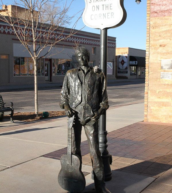 Standing on the corner in Winslow, Arizona