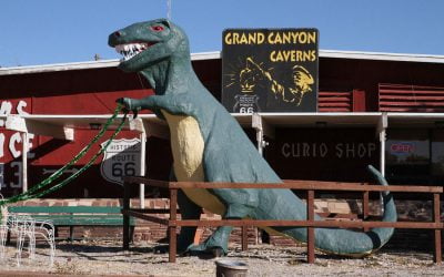 Giants along Route 66: T-Rex with 3 fingers!