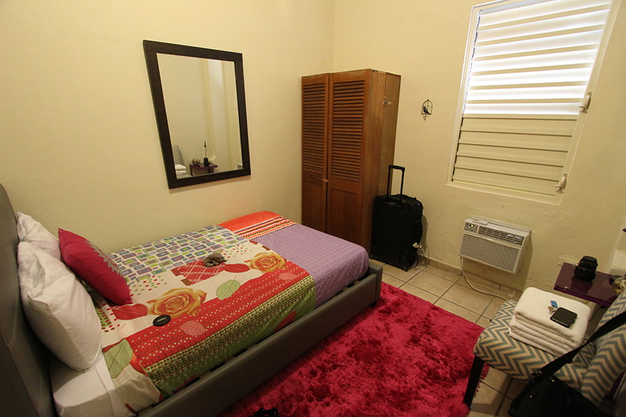 Our bedroom in San Juan.