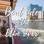 Boat ride on the Elbe river
