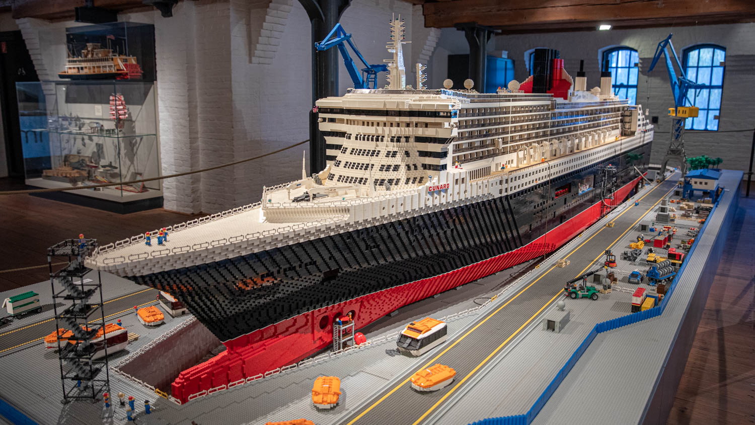 Queen Mary II made out of Lego