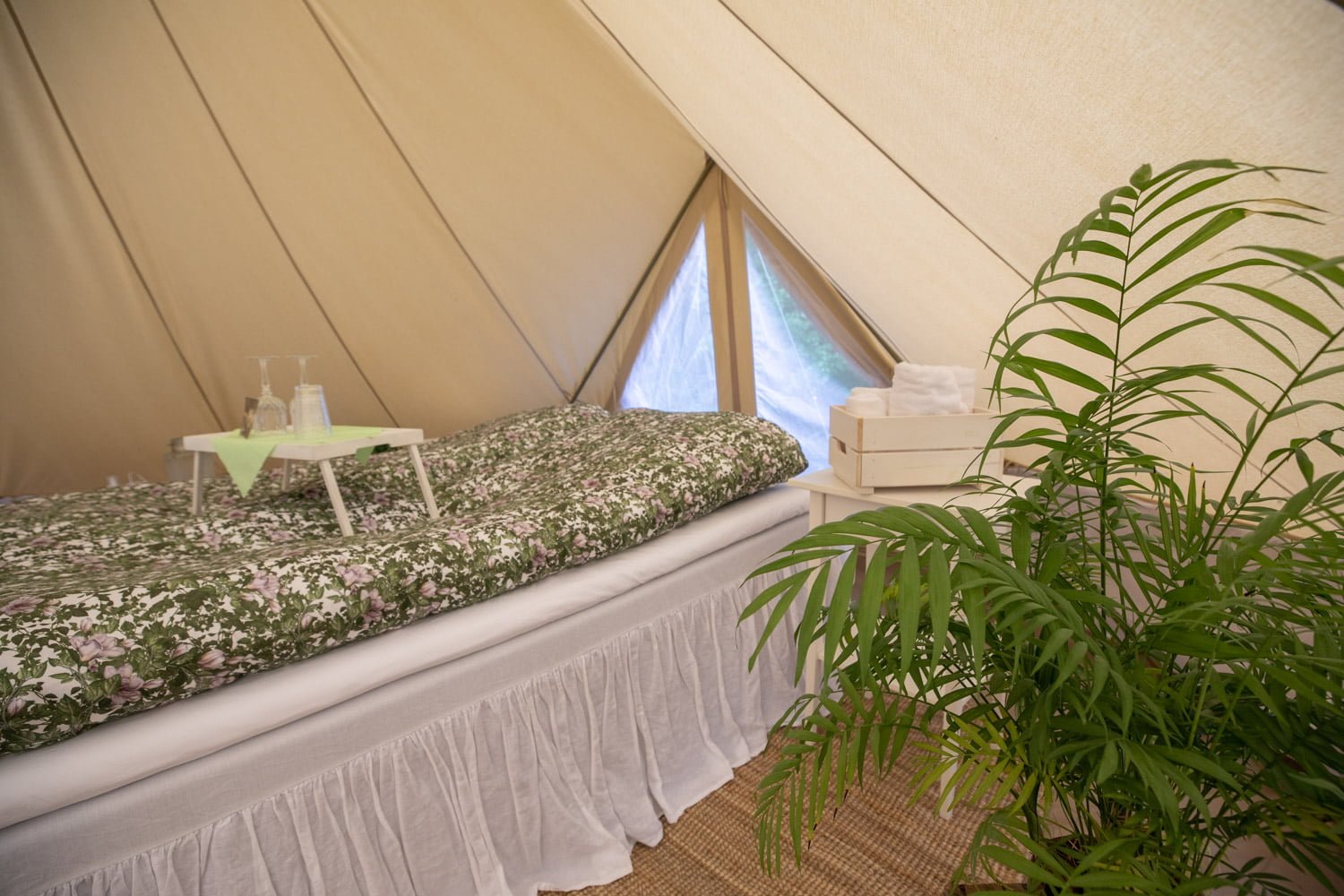The tent at the glamping in Dalarna - Sweden