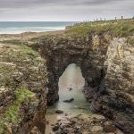 Cathedral beach, North Spain - Arc of stone on the beach