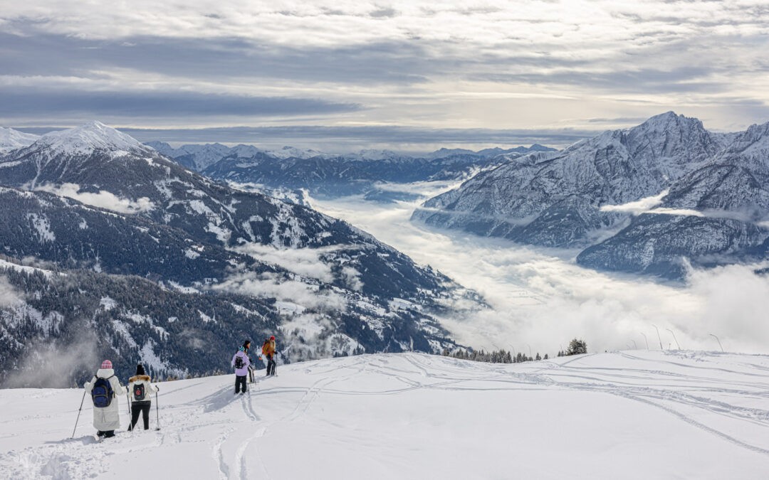 Snowshoe hike in Lienz, Austria