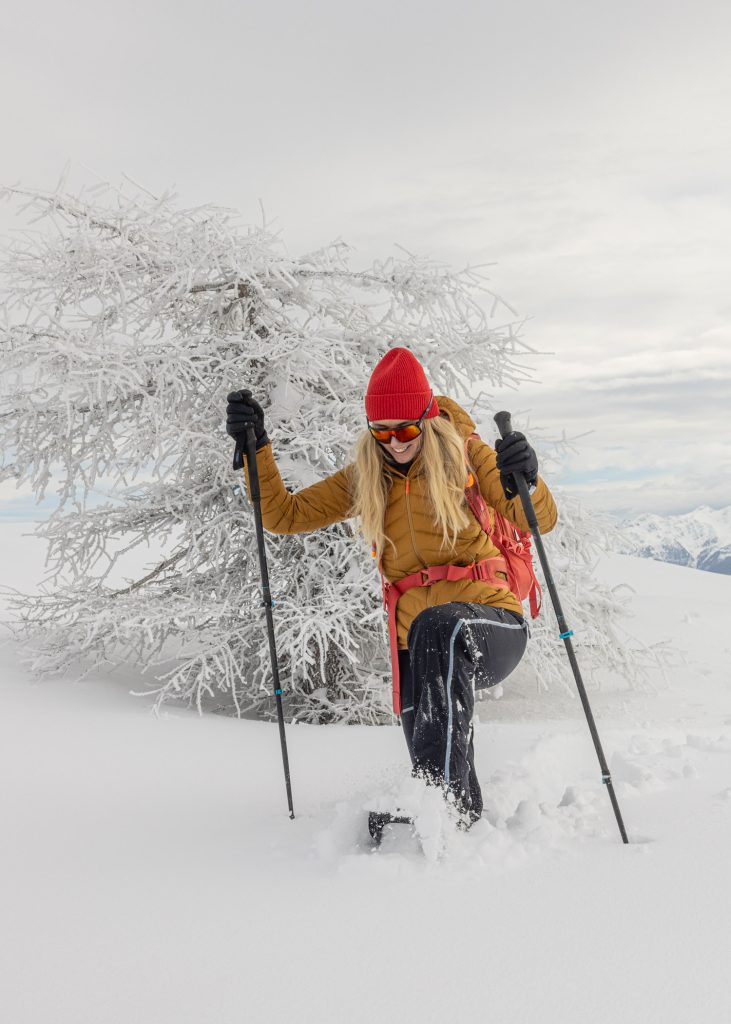 Snowshoe hike in osttirol, Austria